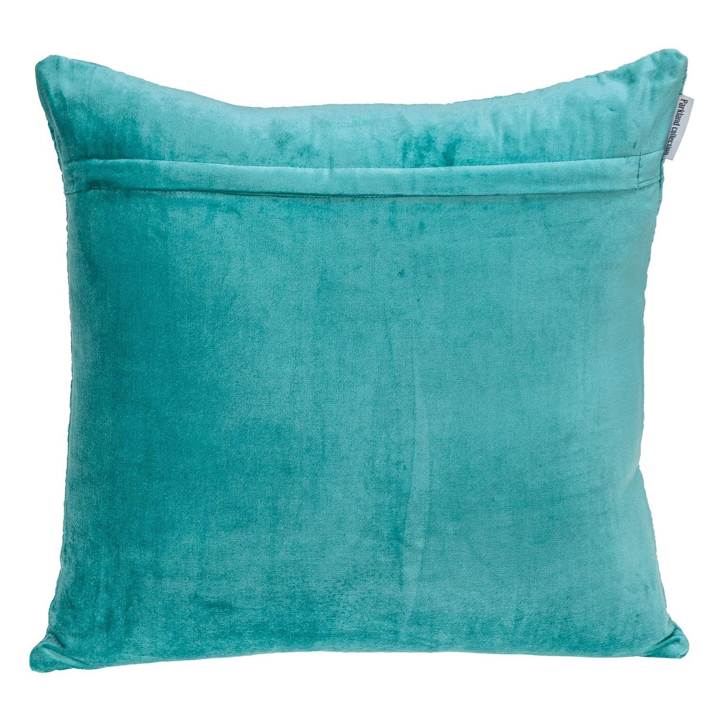 20" Aqua Cotton Blend Throw Pillow