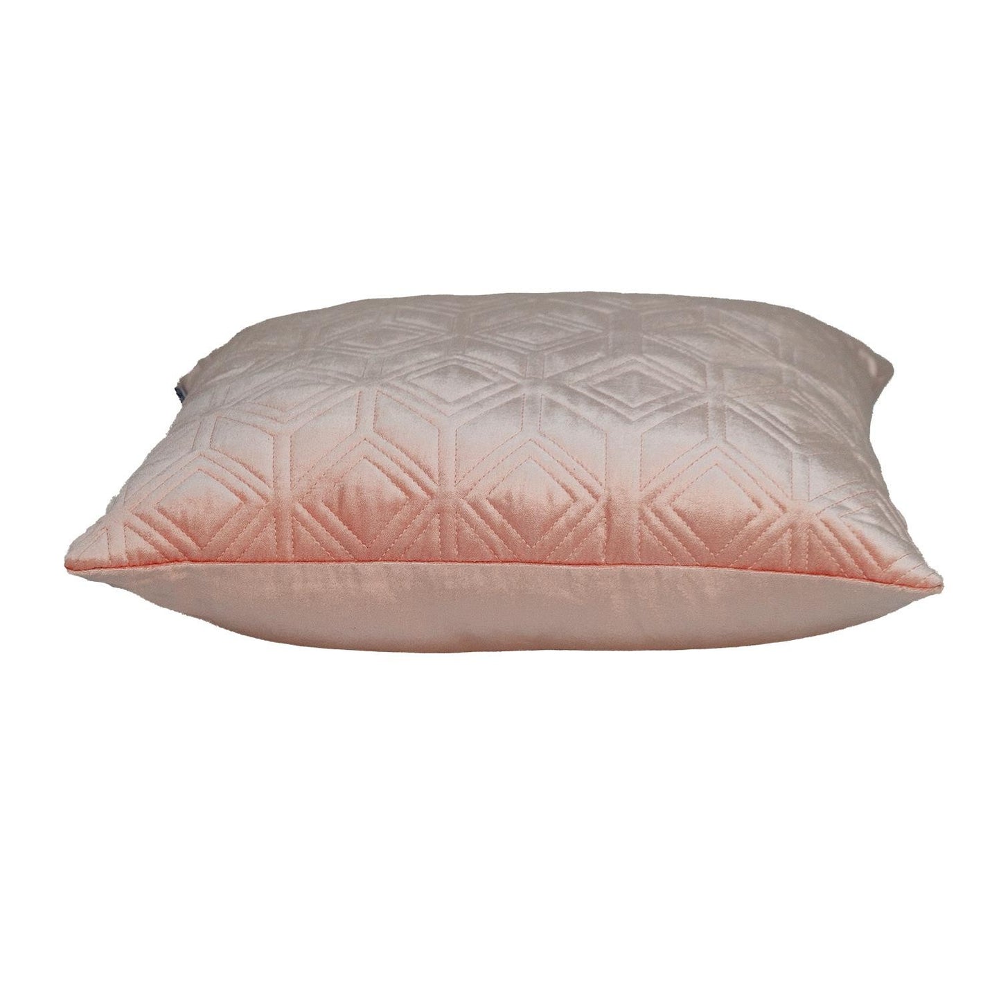 Tufted Diamonds Rose Gold Velvet Accent Pillow