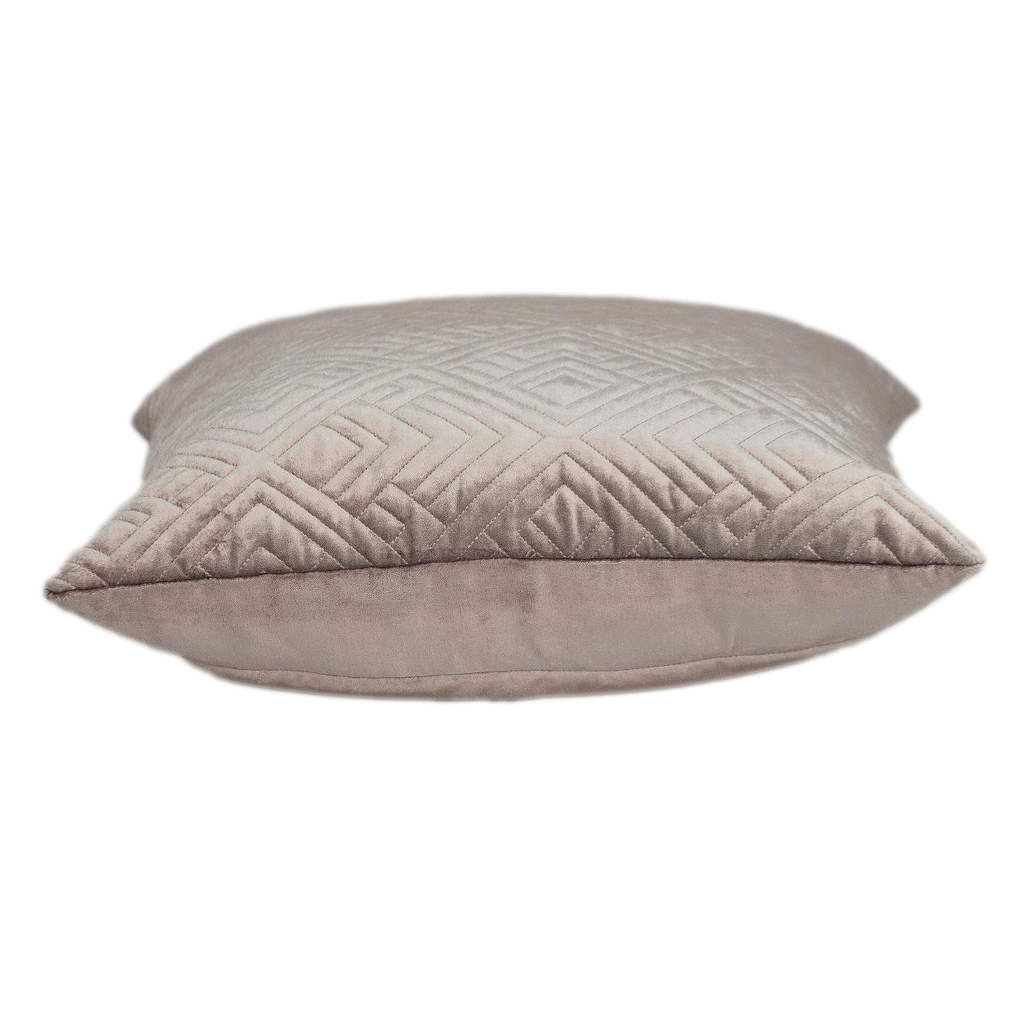 20" Taupe Cotton Blend Throw Pillow