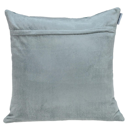 Geometric Lush Quilted Metallic Gray Throw Pillow