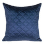 Tufted Diamond Navy Transitional Square Pillow