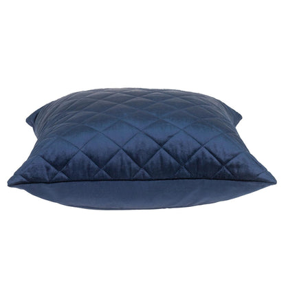 Tufted Diamond Navy Transitional Square Pillow