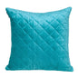 Tufted Diamond Aqua Transitional Square Pillow