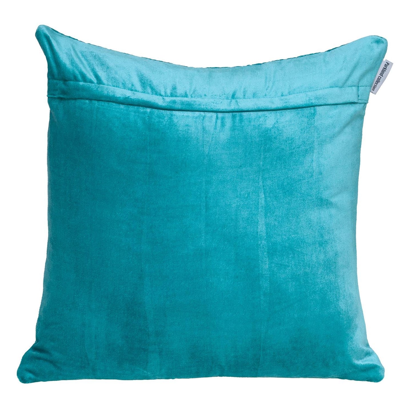 Tufted Diamond Aqua Transitional Square Pillow