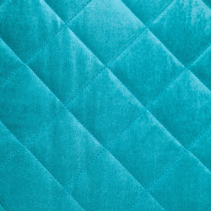 Tufted Diamond Aqua Transitional Square Pillow