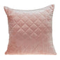 Tufted Diamond Pink Transitional Square Pillow