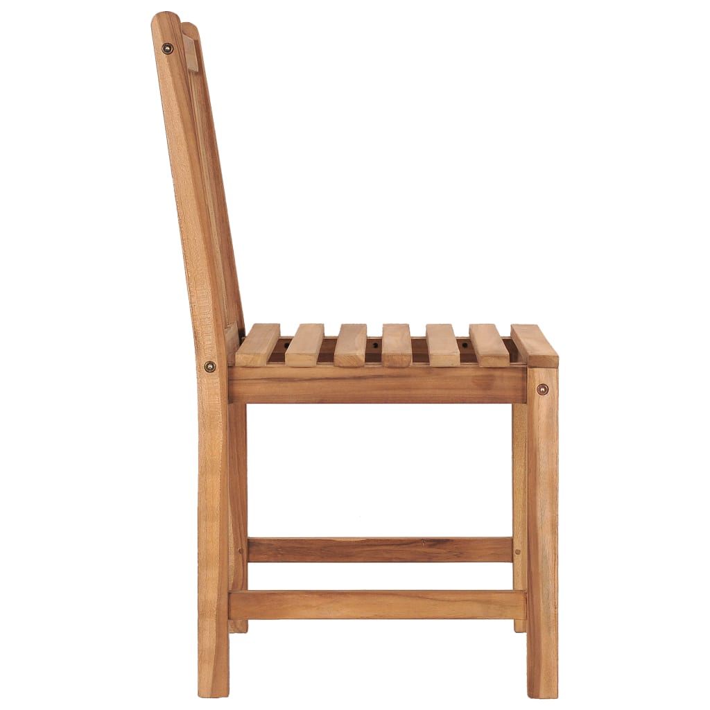 Patio Chairs 8 pcs with Cushions Solid Teak Wood