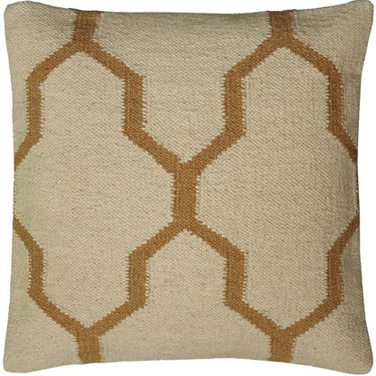 18" Natural Cotton Throw Pillow