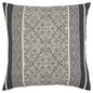 Black and Beige Tribal Pattern Throw Pillow