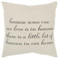 20" Natural and Gray Heaven In Our Home Cotton Throw Pillow