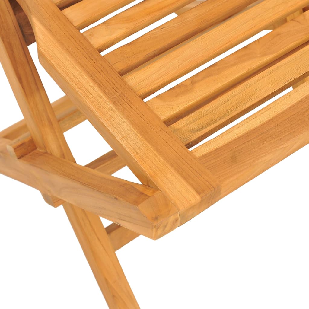 Folding Patio Chairs 8 pcs 18.5"x24.8"x35.4" Solid Wood Teak