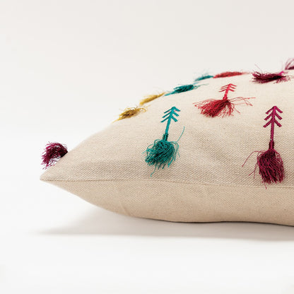 Bright Tone Feathered Arrows Lumbar Pillow