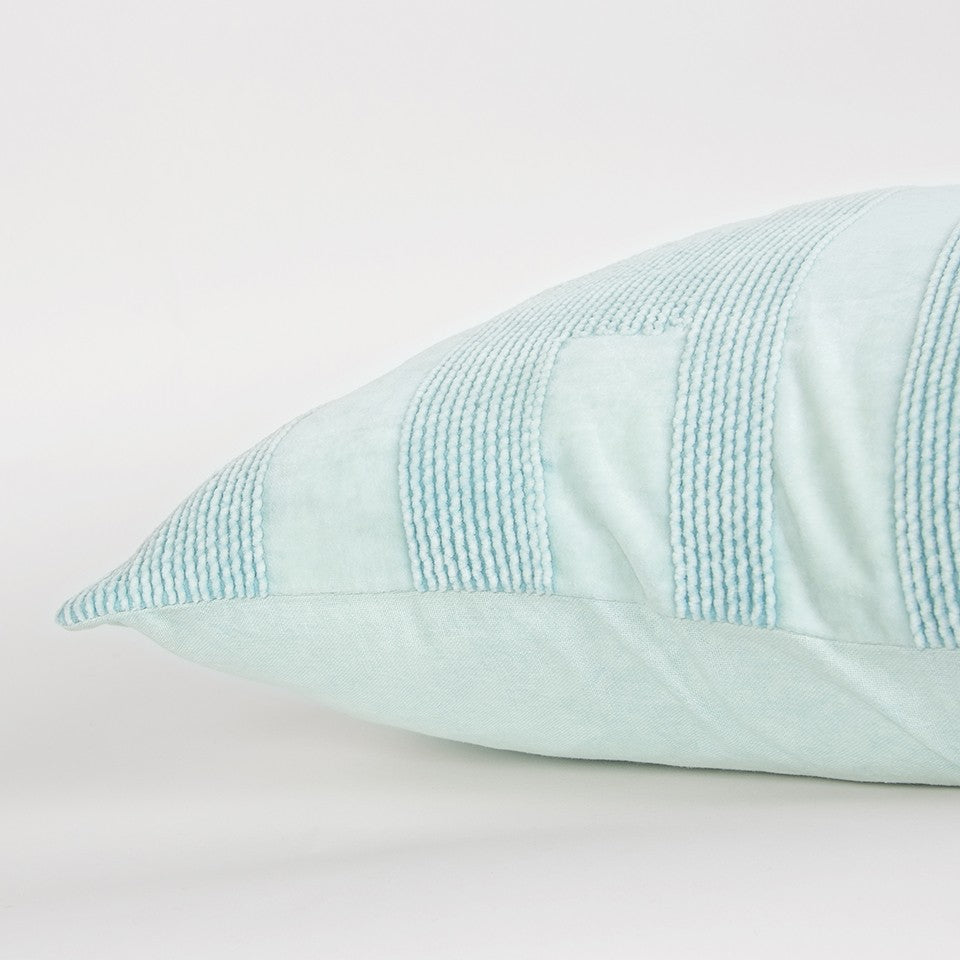 Aqua Blue Dimensional Pattern Play Throw Pillow