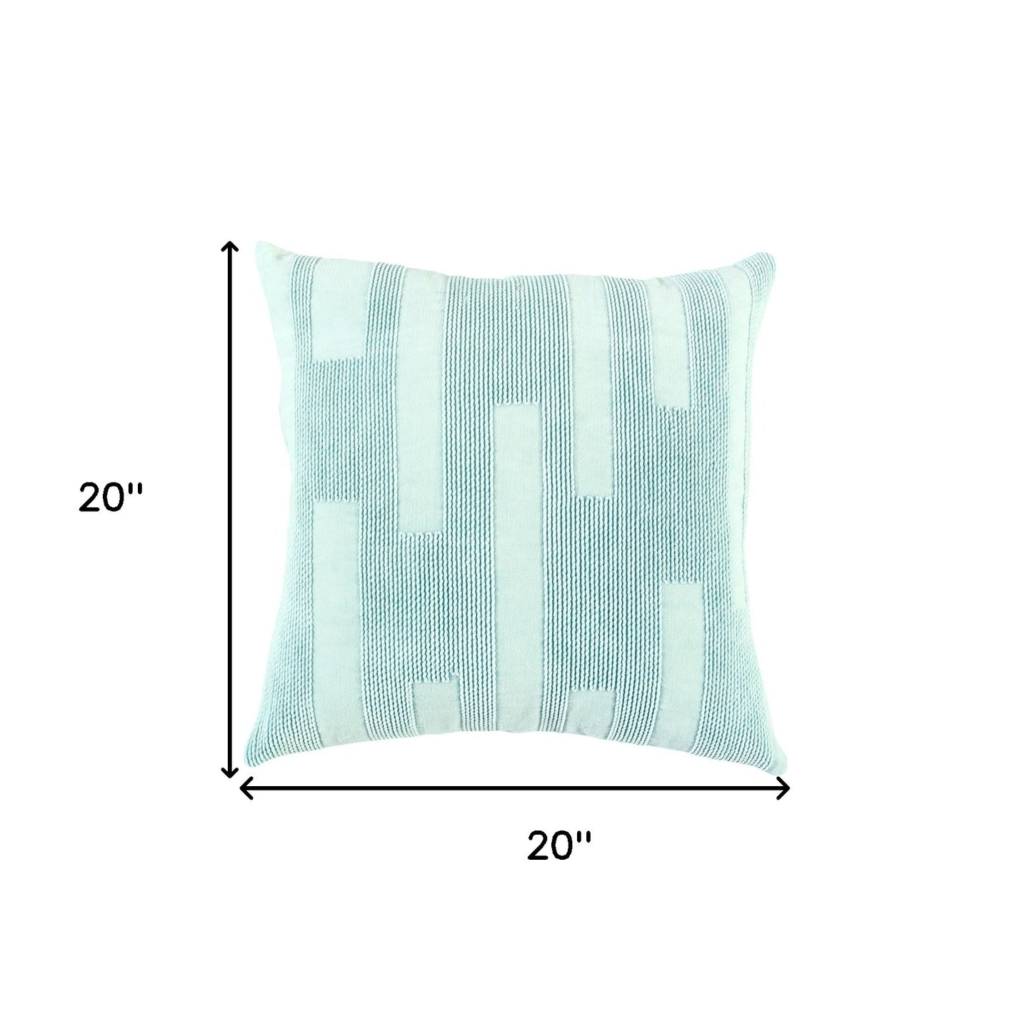 Aqua Blue Dimensional Pattern Play Throw Pillow