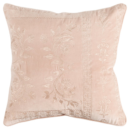 20" Blush Cotton Throw Pillow