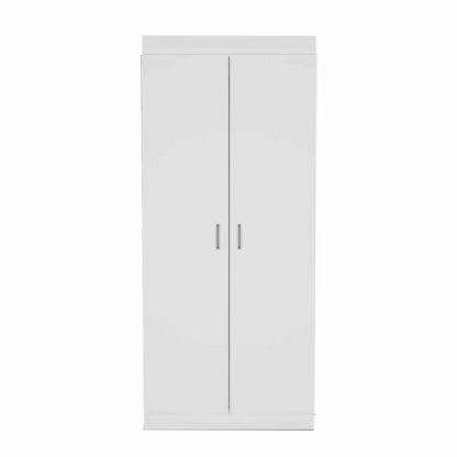 63” Classic White Pantry Cabinet with Two Full Size Doors