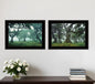 Set Of Two Enchanted Forest 2 Black Framed Print Wall Art