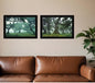 Set Of Two Enchanted Forest 2 Black Framed Print Wall Art