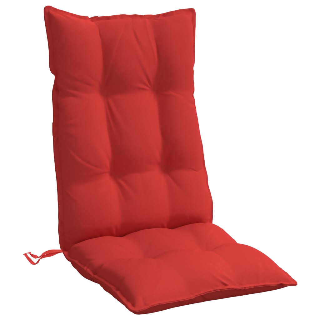 Highback Chair Cushions 6 pcs Red Oxford Fabric