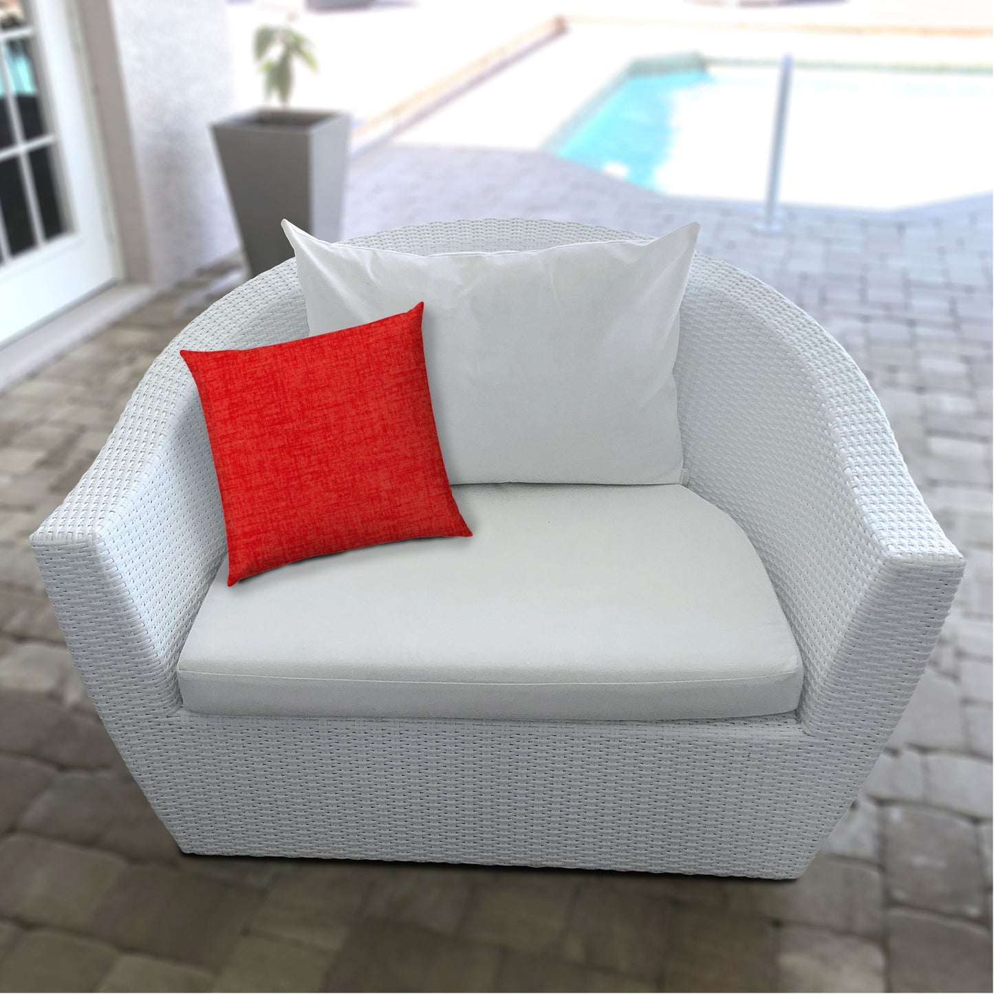 14" X 20" Coral Indoor Outdoor Throw Pillow