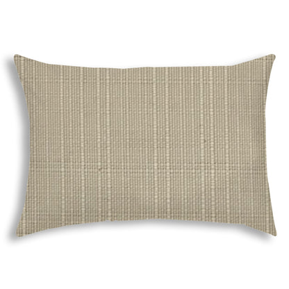 14" X 20" Brown Indoor Outdoor Throw Pillow With Texture