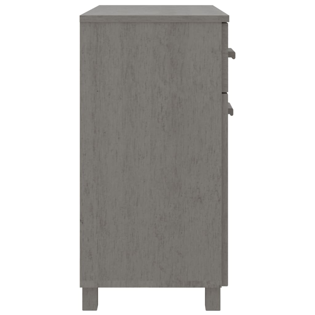 Sideboard HAMAR Light Gray 31.1"x15.7"x31.5" Solid Wood Pine