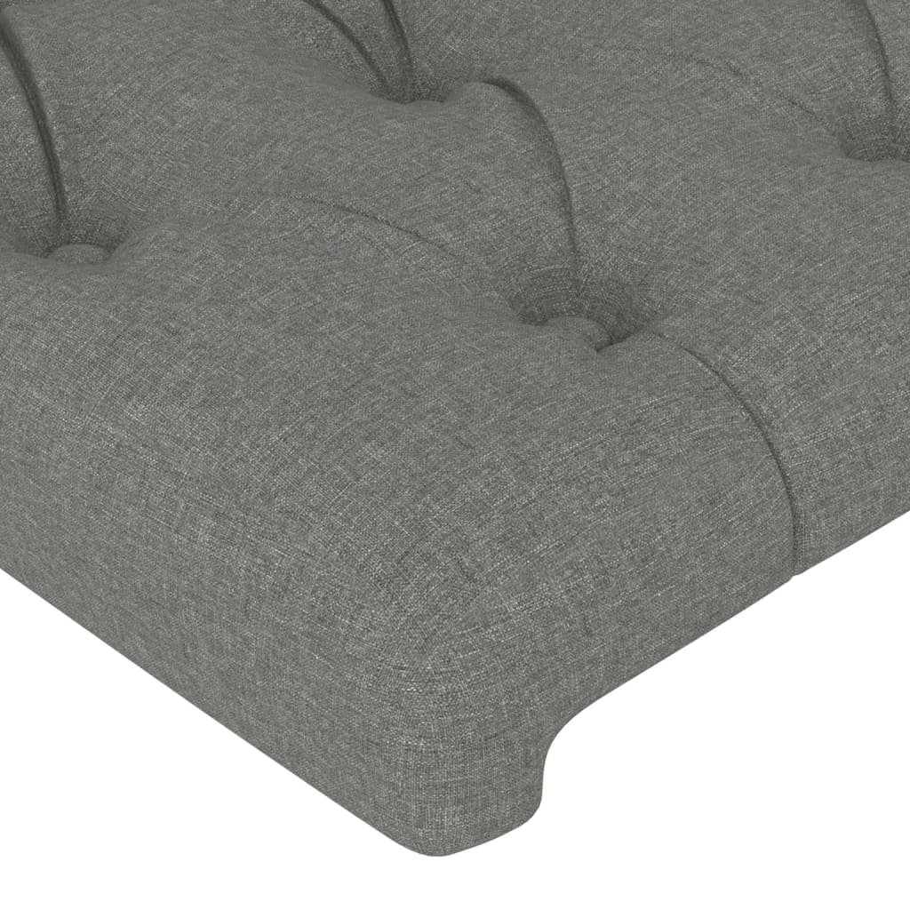 Headboards 4 pcs Dark Gray 31.5"x2.8"x30.7"/34.6" Fabric