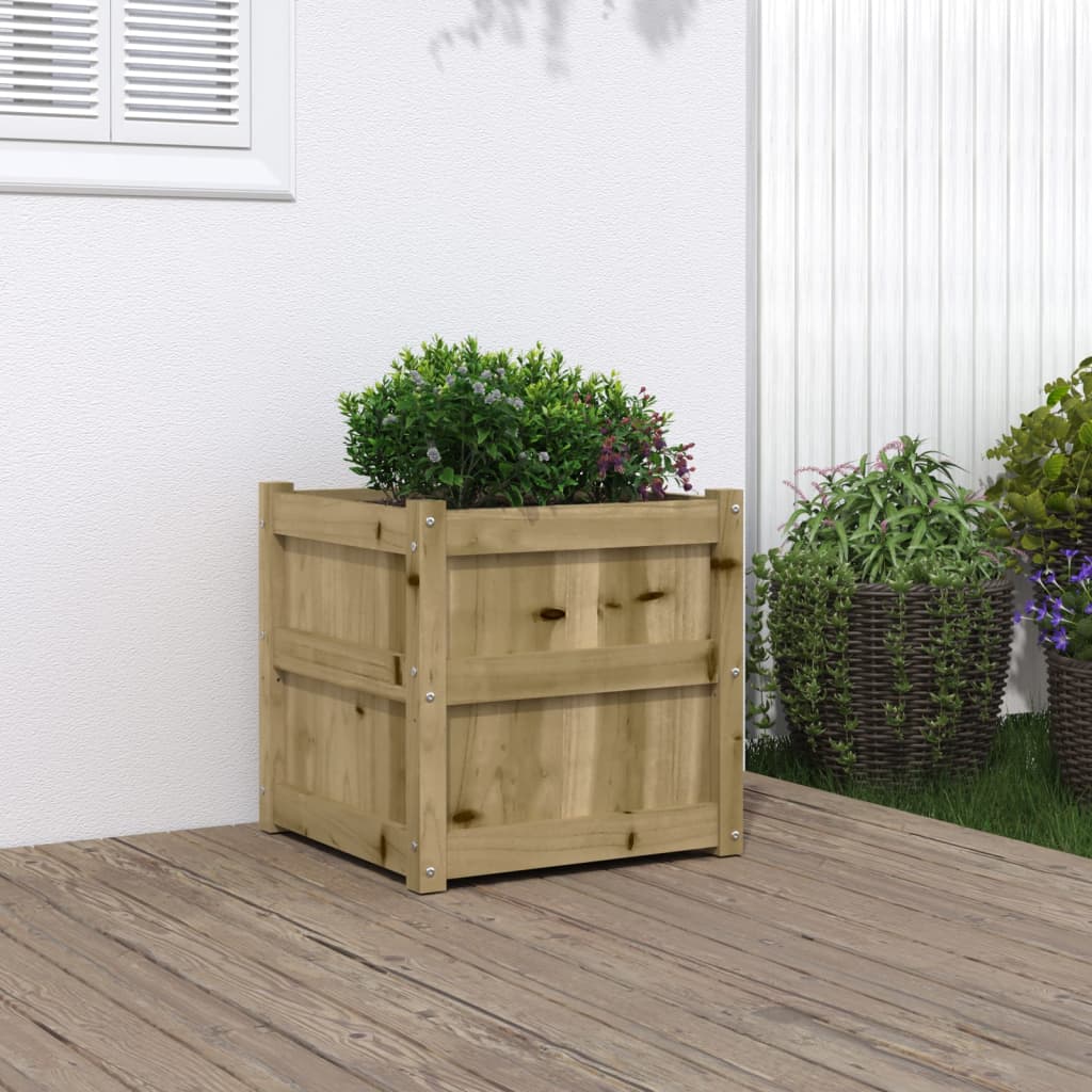 Garden Planter 19.7"x19.7"x19.7" Impregnated Wood Pine