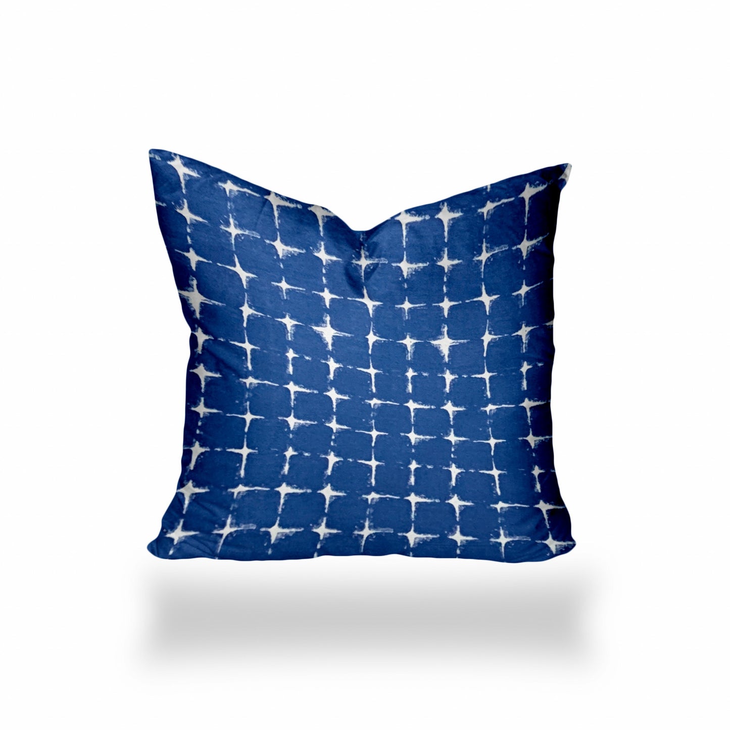 12" X 18" Blue And White Zippered Abstract Lumbar Indoor Outdoor Pillow Cover