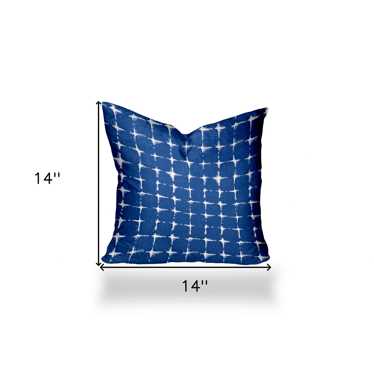 12" X 18" Blue And White Zippered Abstract Lumbar Indoor Outdoor Pillow Cover