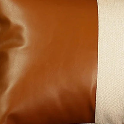 Set of Four 12" X 20" Brown and White Lumbar Throw Pillow