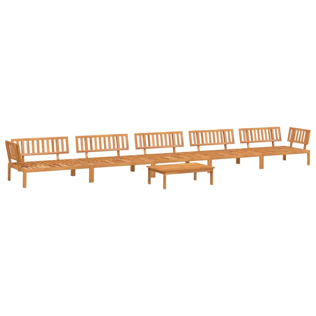 6 Piece Patio Pallet Sofa Set Solid Wood Acacia