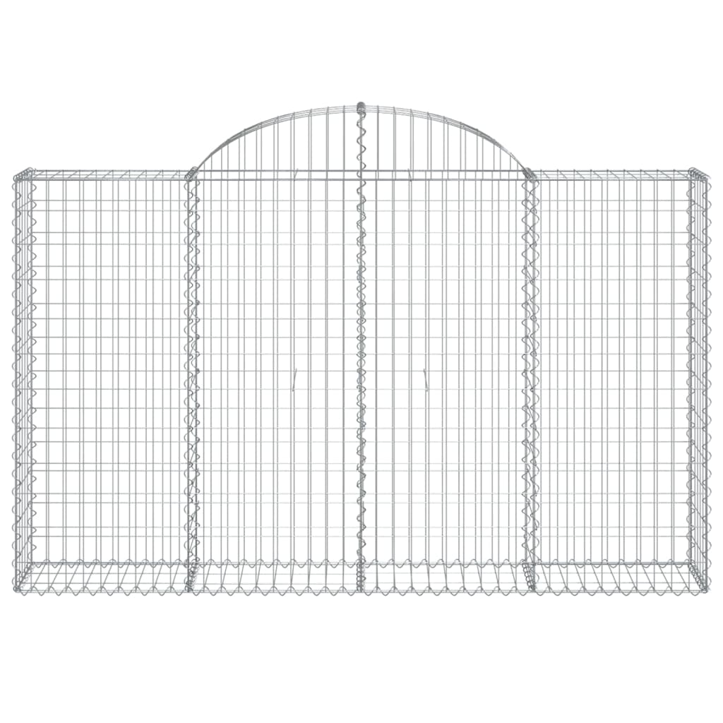 Arched Gabion Basket 78.7"x11.8"x47.2"/55.1" Galvanized Iron