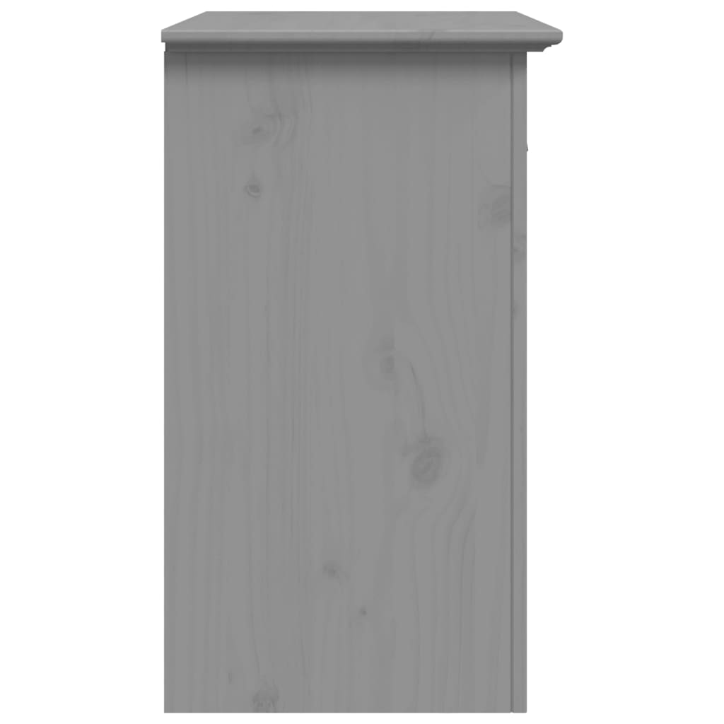 Bedside Cabinet BODO Gray 20.9"x15.2"x26.4" Solid Wood Pine