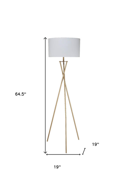 Minimalist Gold Metal Floor Lamp