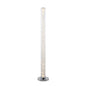 49" Steel LED Column Floor Lamp With Clear Drum Shade