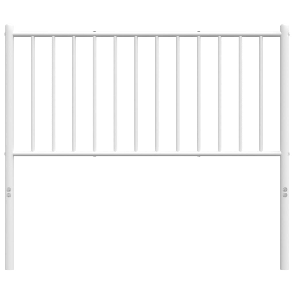 Metal Headboard White 39.4"