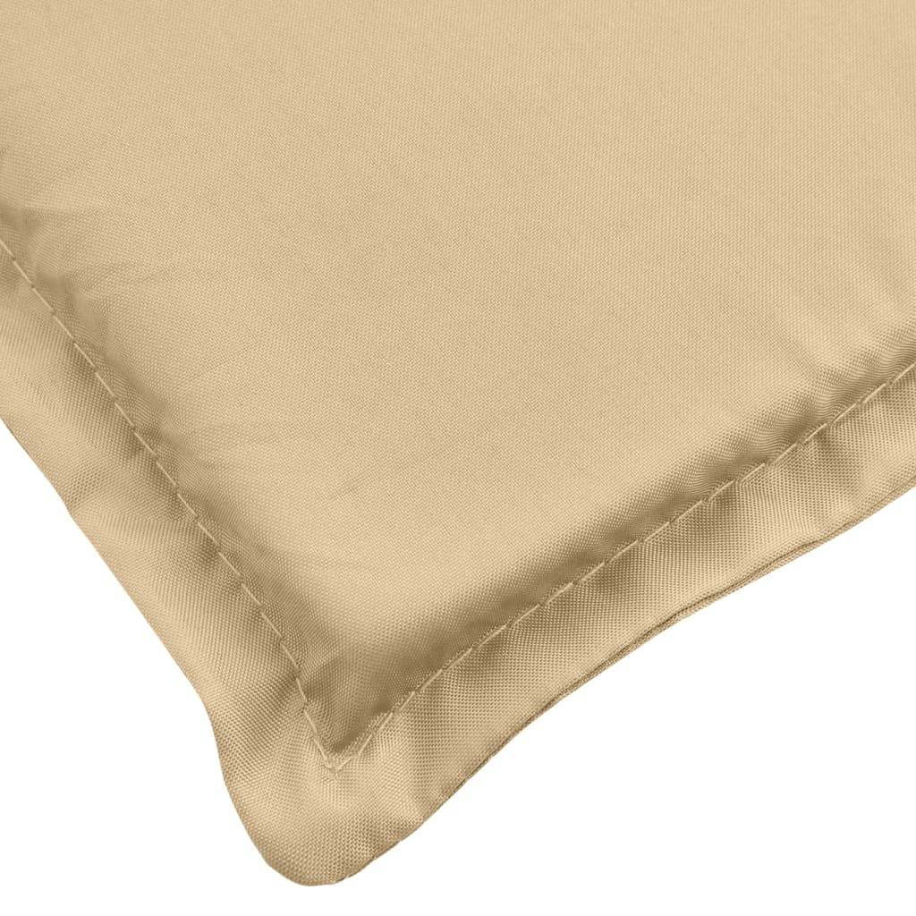 Highback Chair Cushions 4 pcs Melange Beige 47.2"x19.7"x1.6" Fabric