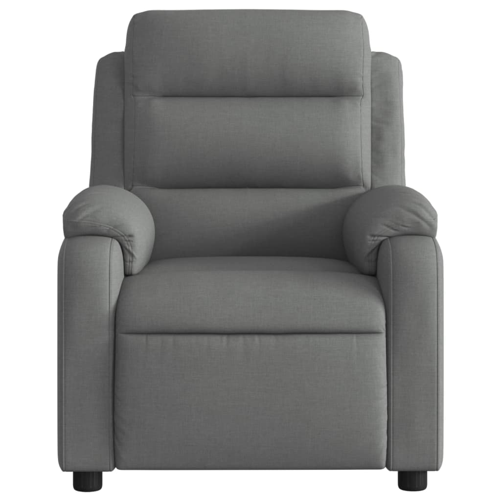 Electric Massage Recliner Chair Dark Gray Fabric