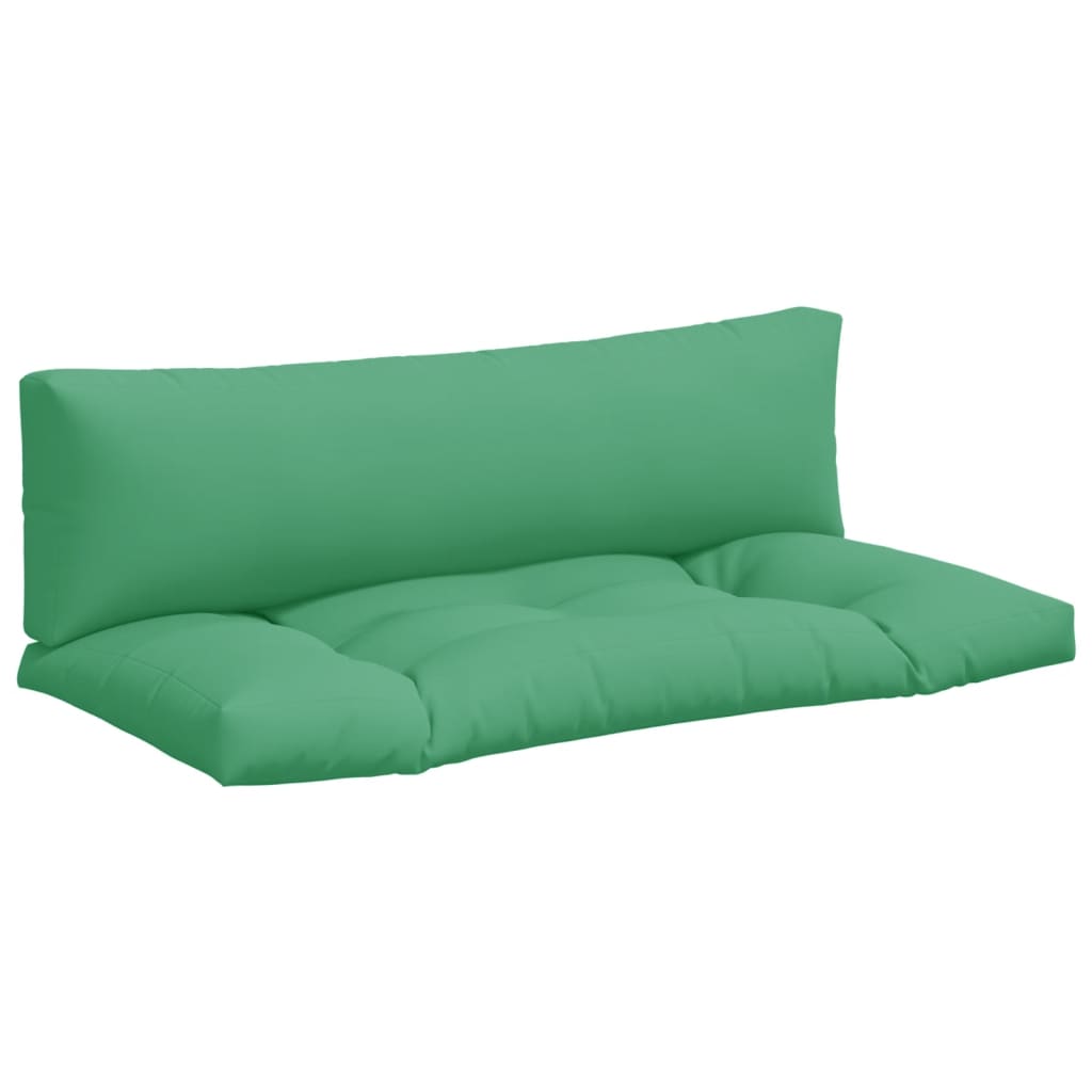 Pallet Cushions 2 pcs Green Fabric