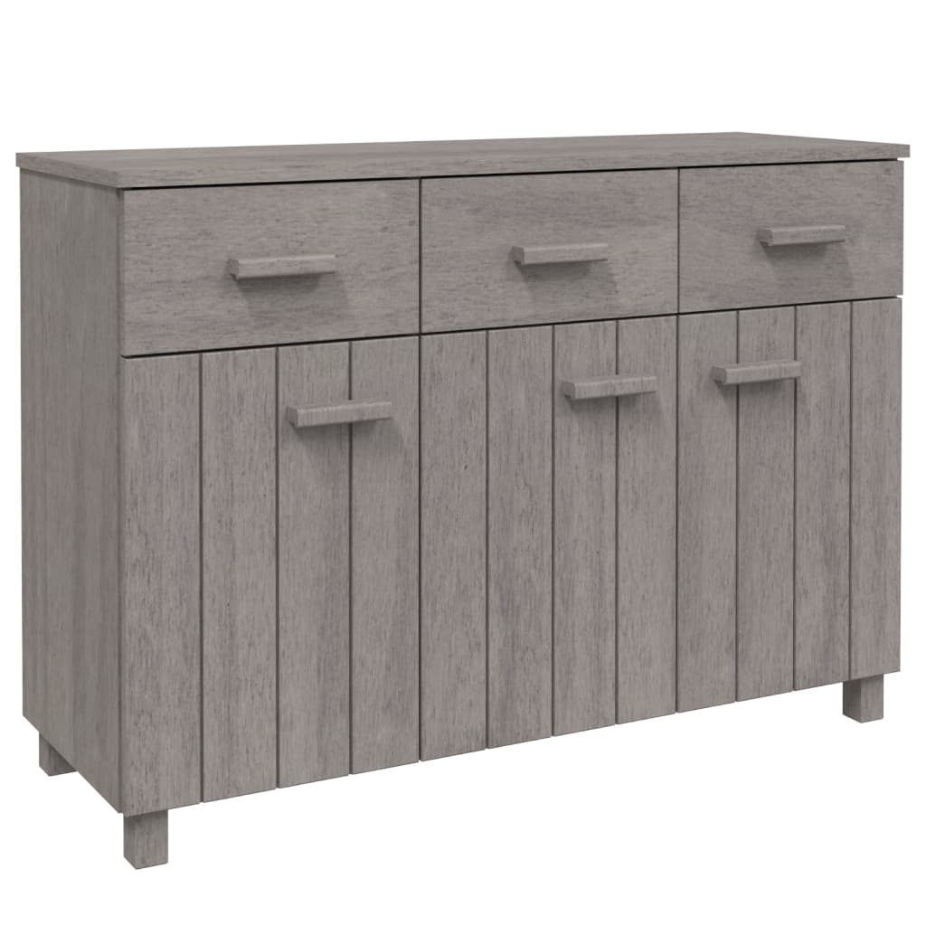 Sideboard HAMAR Light Gray 44.5"x15.7"x31.5" Solid Wood Pine