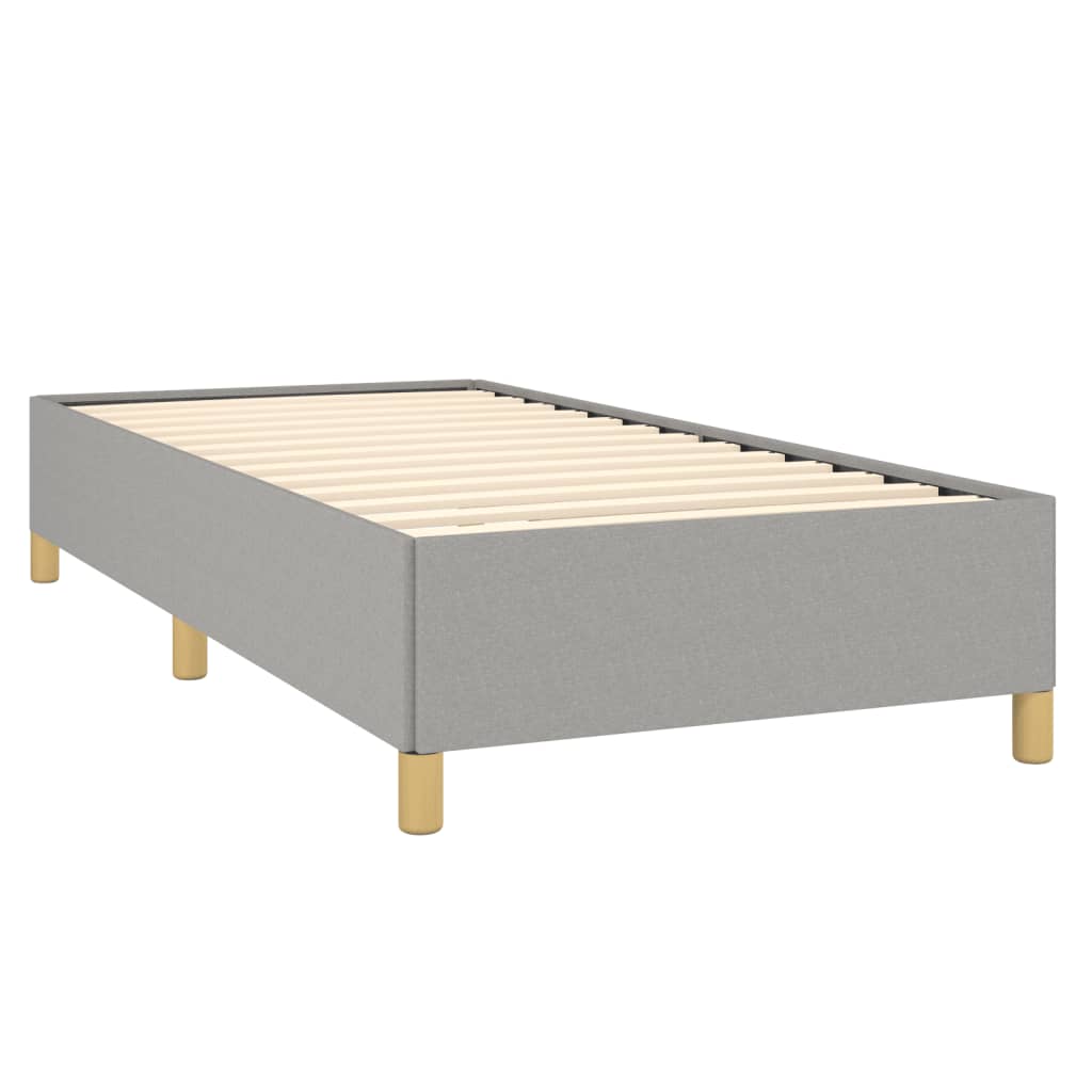 Bed Frame without Mattress Light Gray 39.4"x79.9" Twin XL Fabric