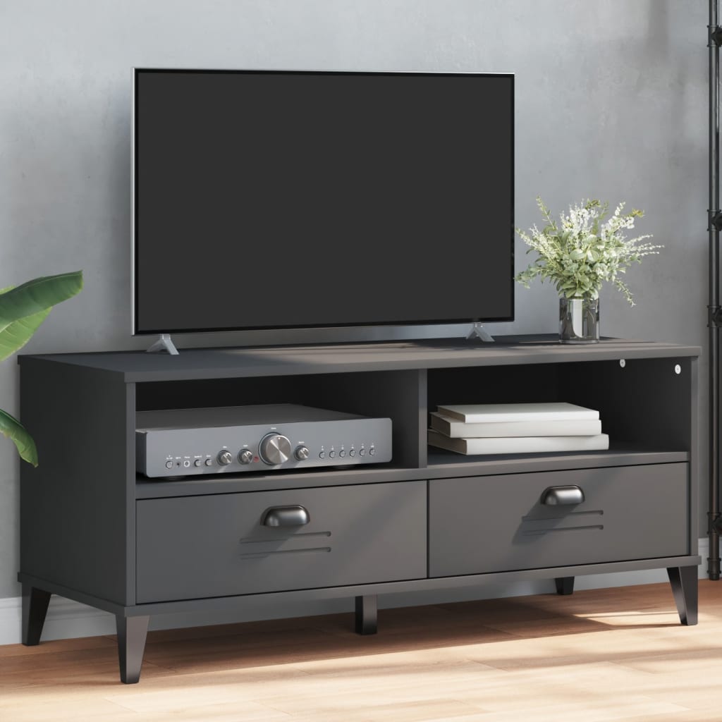 TV Stand VIKEN Anthracite Gray Engineered Wood