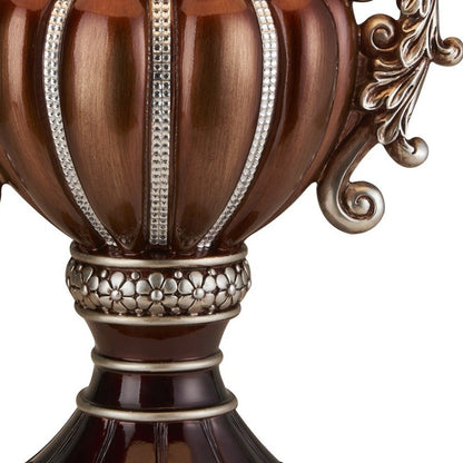 Tall Bronze Urn Shaped Table Lamp