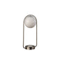 19" Silver Clip Globe USB Table Lamp