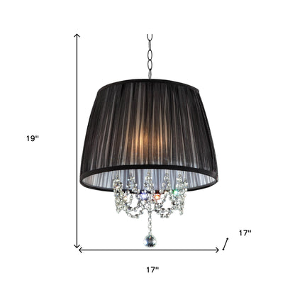 Elegant Ceiling Lamp with Crystal Accents