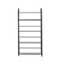 Black Four Shelf Metal Standing Book Shelf