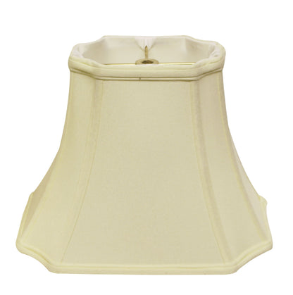 15" Ivory Inverted Rectangle Shantung Lampshade