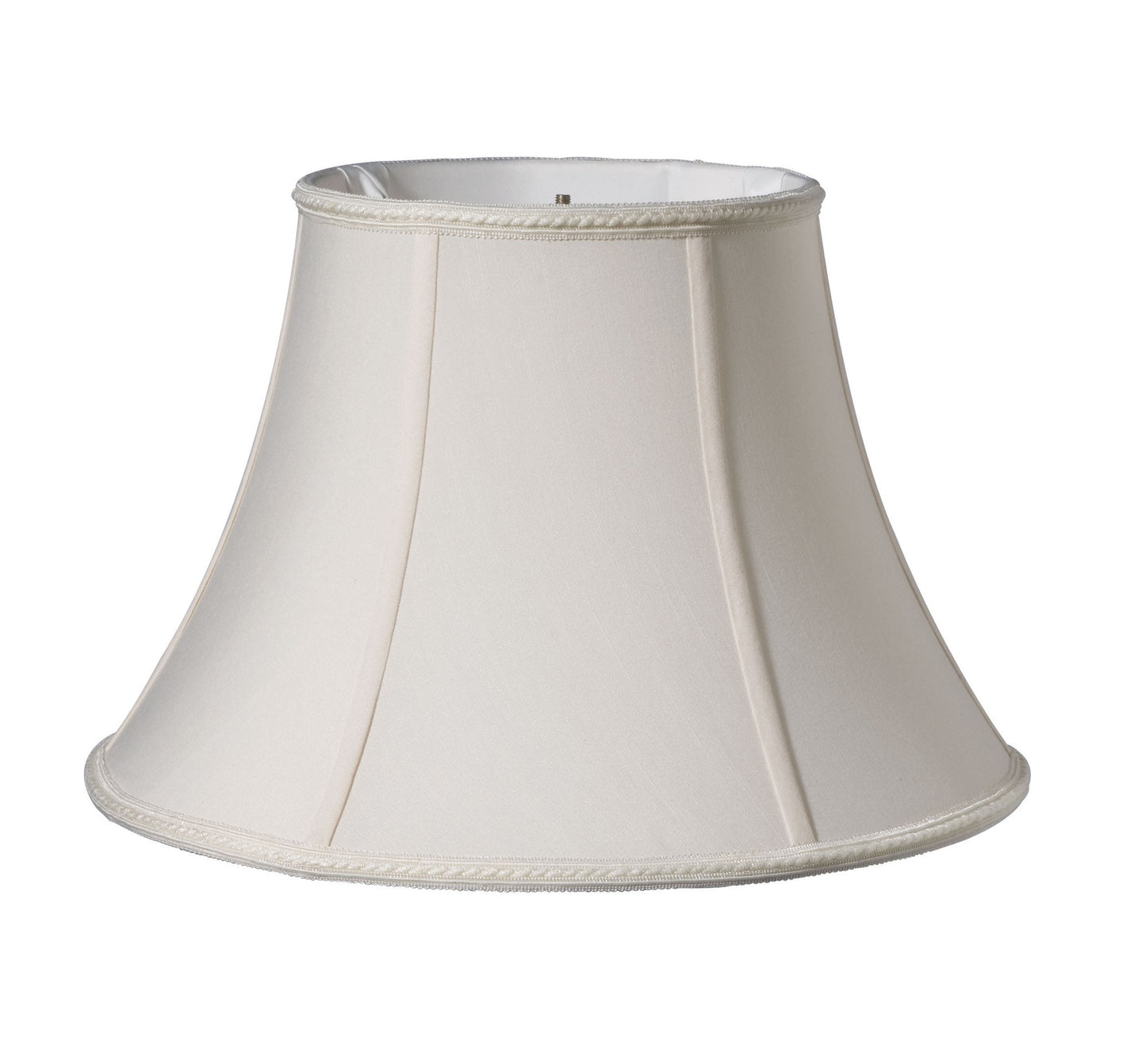 White Shantung Silk Bell Lamp Shade