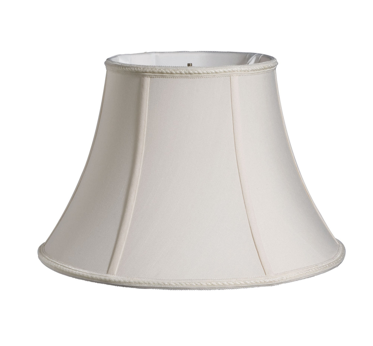 White Shantung Silk Bell Lamp Shade